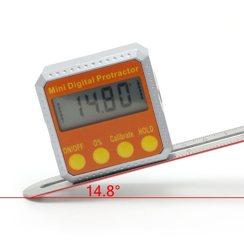 360° Digital Protractor Inclinometer Electronic Level Box Magnetic ...