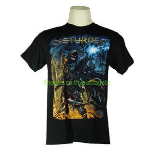 เสื้อวง Disturbed เสื้อไซส์ยุโรป ดิสเทิร์บ PTA1612 เสื้อยืดแฟชั่นวงดนตรี