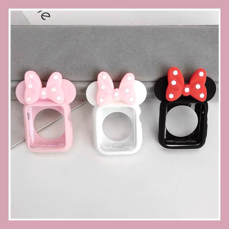 พร้อมส่ง เคสนาฬิกา มิคกี้ มินนี่  ใช้ได้กับ Smart Watch 6 4 5 3 2 1 Se และ รุ่น K7Pro X7 X8Max IW9 ขนาด 38 40 42 44