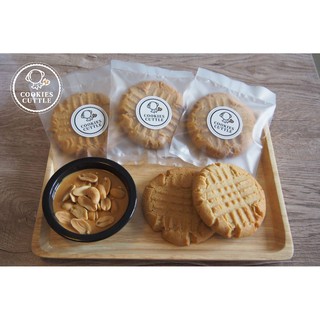 โฮมเมด คุกกี้เนยถั่วธรรมชาติ Homemade Natural Peanut Butter Cookies [Cookies Cuttle]