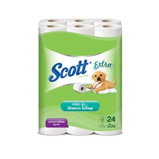 กระดาษชำระ Big Roll สก๊อตต์ Extra  แพ็ค 24 ม้วน กระดาษทิชชู Toilet Paper Big Roll Scott Extra Pack 24 Rolls