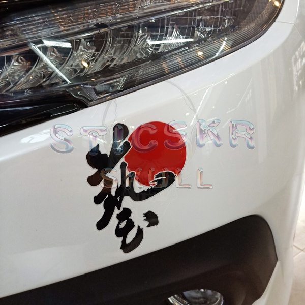 JS Racing Japan Sticker CarJDM Japanese Wording Stickers / Kereta Sticker Japan