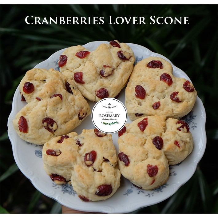 💗 สโคนหัวใจ สโคนแครนเบอร์รี่เลิฟเวอร์ 💗 Cranberries Scone Lover 🌿 SC001 * กล่องเล็กมี 5 ชิ้น #วาเลนไทน์ #valentine