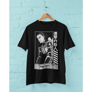 คอตต้อนคอกลมขายดี เสื้อยืด พิมพ์ลายอนิเมะ Attack on Titan Eren Yeager PLadaf34MHhgne68S-5XL