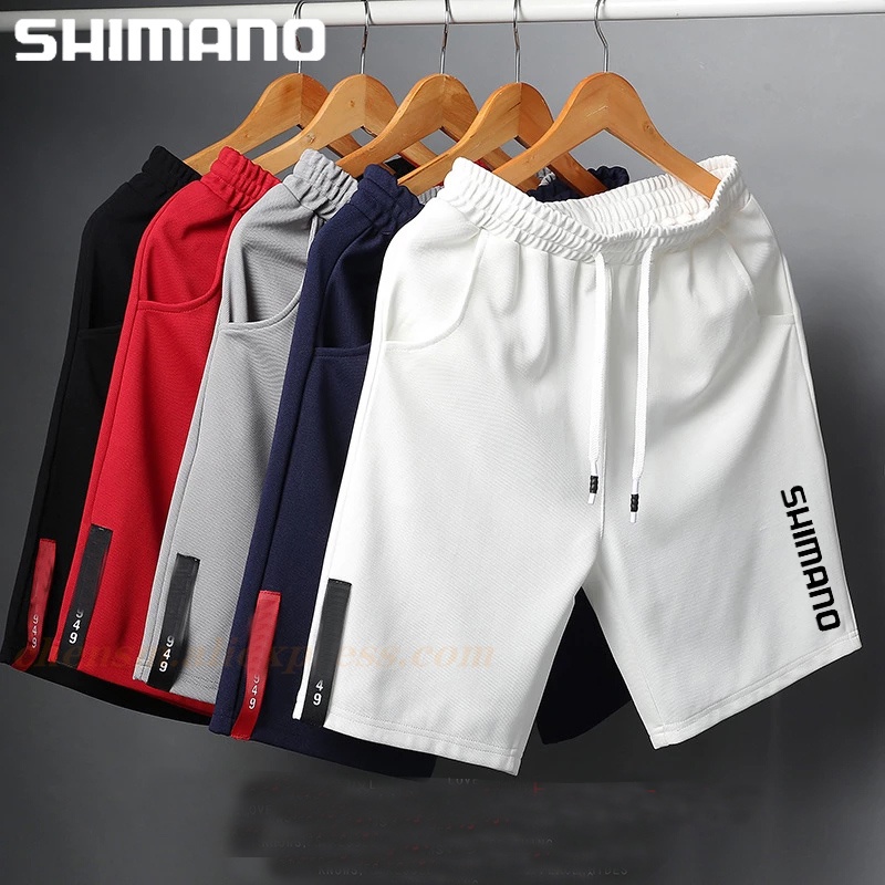 SHIMANO ฤดูร้อน ชิมาโน่ ตกปลากางเกงขาสั้นระบายอากาศตกปลาเสื้อผ้าแห้งเร็วเอวยางยืดกางเกงตกปลาพักผ่อนก