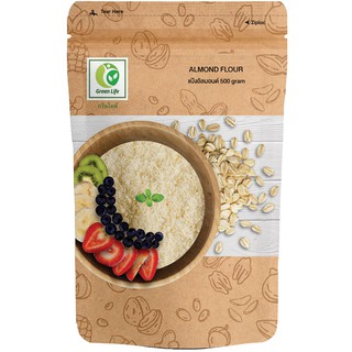 แป้งอัลมอนด์ (500 กรัม) / Almond Flour (500g.) , Green Life