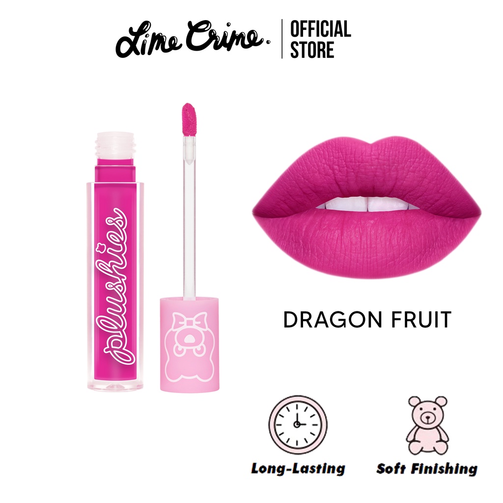 (Lot ผลิต 08/19) Lime Crime Plushies สี Dragon fruit By Lime Crime Thailand