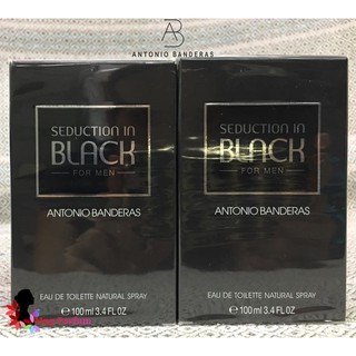 Antonio Banderas Seduction in Black Edt For Men 100 ml. ( กล่องซีล )