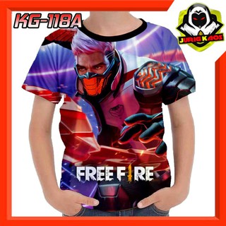 เสื้อยืด ลาย Free Fire THE COBRA aka Christiano Ronaldo ราคาถูก สําหรับเด็ก