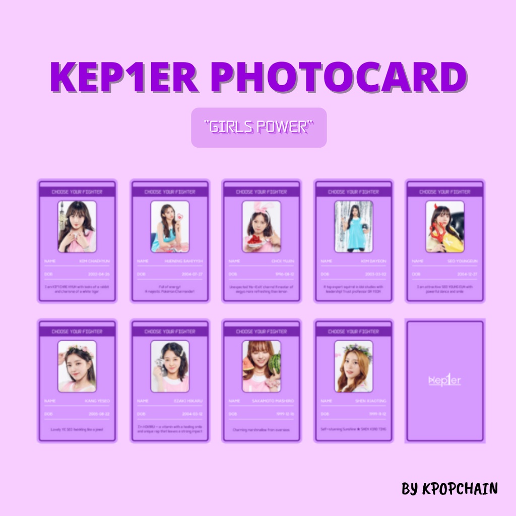 KEP1ER โฟโต้การ์ด [ไม่เป็นทางการ]