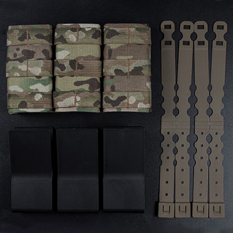 Idogear กระเป๋านิตยสารยุทธวิธี สามชั้น สําหรับแม็ก 5.56 มม. พร้อมช่องใส่ของแข็ง แบบดึงเร็ว MG-F-14 ราคา ถูกที่สุด ดีลบีเคเค แกลเลอรีภาพที่ 3