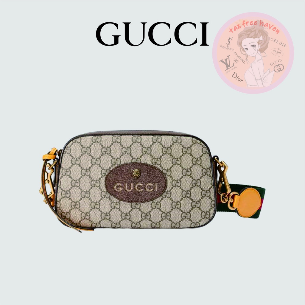 Shopee ถูกที่สุด 🔥ของแท้ 100% 🎁 Brand New Gucci Neo Vintage GG Supreme Canvas Messenger Bag