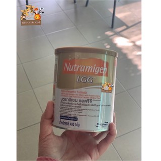 Nutramigenนูตรามิเยนนมผง1กระป๋อง สำหรับเด็กแรกเกิด แพ้โปรตีนนมวัวหรือมีปัญหาระบบการย่อยการดูดซึมแลคโตส400กรัม