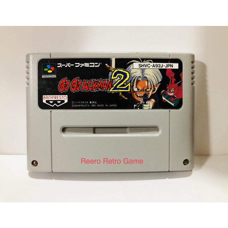 Go Go Ackman 2 ตลับ Super Famicom (SFC) ของแท้จากญี่ปุ่น สภาพสวย shvc-a92j-jpn