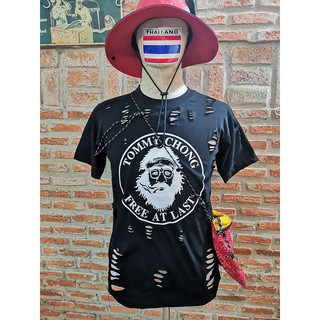 เสื้อสกิดขาด ขาดสกิด ลายหนวด บาดใจ 100%