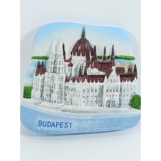 แม่เหล็กติดตู้เย็นนานาชาติสามมิติ รูปอาคารรัฐสภาบูดาเปสต์ฮังการี  3D fridge magnet The Parliament Budapest