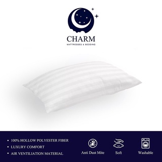 Charm (แพ็คคู่) หมอนหนุนใยสังเคราะห์ รุ่น Comfort "x 26.5"