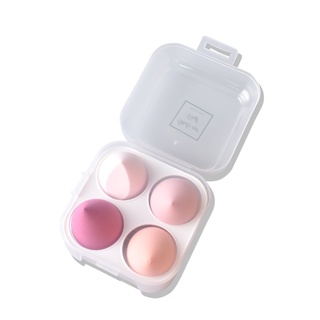 LAMUSELAND Economical and practical 4 pieces/set of beauty powder foundation soft sponge makeup wet and dry puff #LA8834