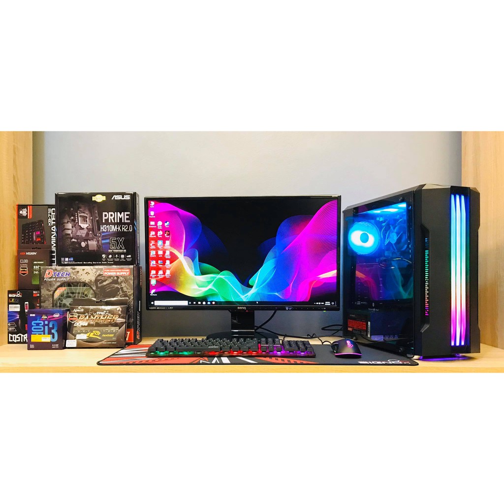 คอมพิวเตอร์ I3 9100F RAM 8G RX570 4G พร้อมจอ LED 27 นิ้ว คอมสเปคแรง เล่นเกมส์ลื่นๆ