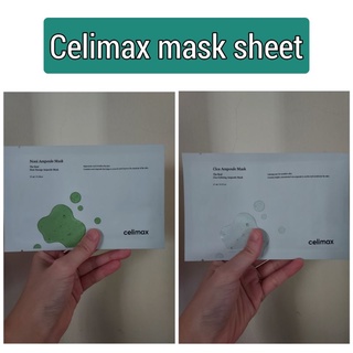 🔥SALEค่าาา🔥พร้อมส่ง/แท้ Celimax cica ampoule mask sheet