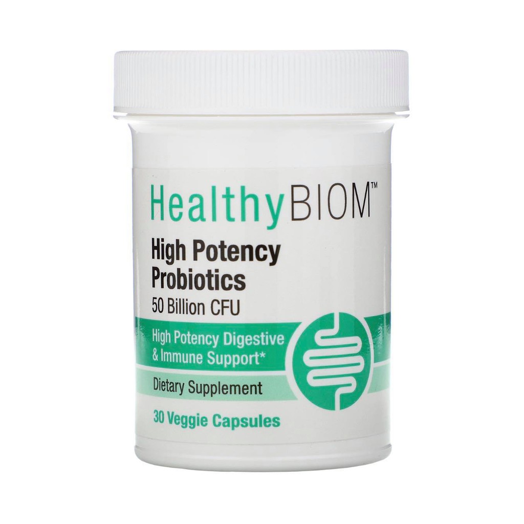 Healthybiom High Potency Probiotics 50 Billion Cfus 30 Capsules Shopee Thailand 7797