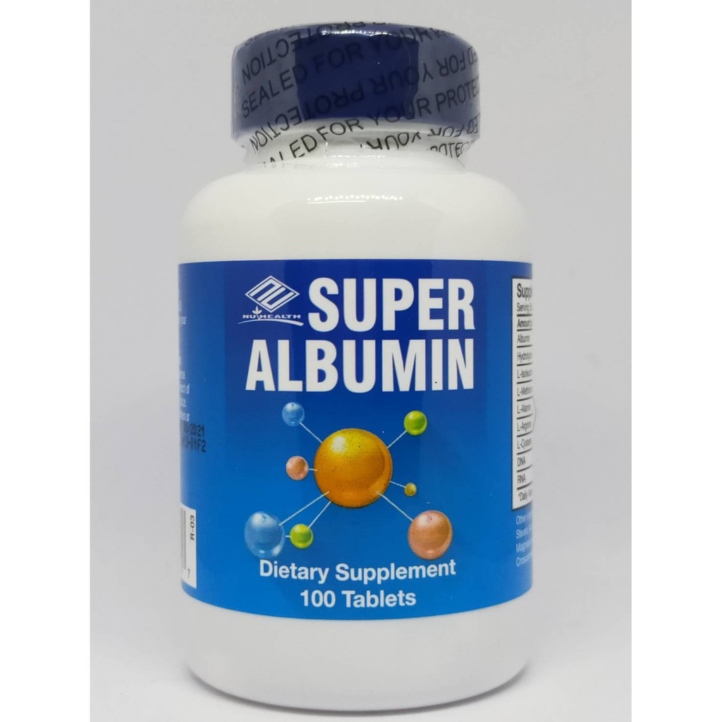 อัลบูมินจากอเมริกา ( Super Albumin 100 เม็ด )