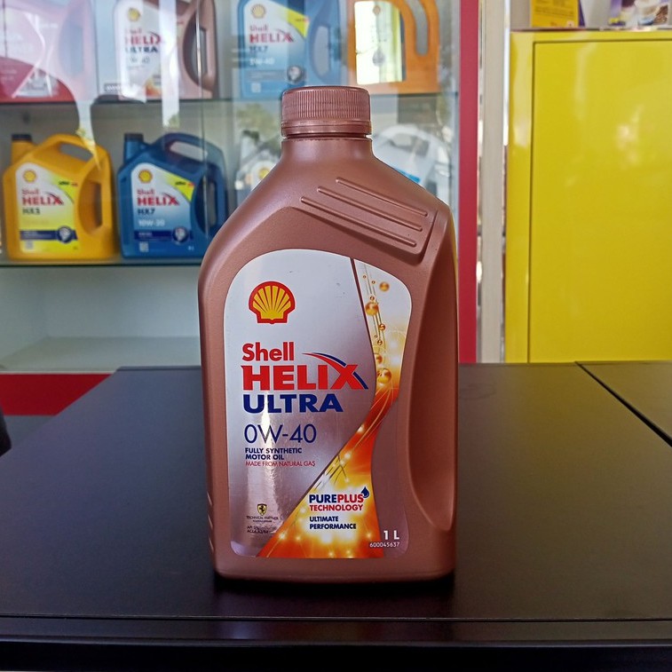 SHELL น้ำมันเครื่องสังเคราะห์แท้ 100% Helix Ultra เบนซิน 0W-40 1ลิตร