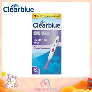 อุปกรณ์ทดสอบการตกไข่พร้อมเครื่องแบบดิจิตอล สีชมพูClearblue® Digital Ovulation Test Kit 20 Tests