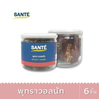 SANTÉ ซานเต้ พุทราวอลนัท Walnut Jujube พุทราจีน ยัดไส้วอลนัท พร้อมทาน (6 ชิ้น)