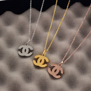 Fashion S925 silver lettered ladies simple necklace with three colors optional