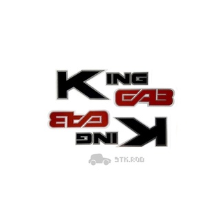 สติ๊กเกอร์ KING CAB ติดกระจกแค๊ป นิสสัน บิ๊กเอ็ม NISSAN BIG-M STICKER (ขายเป็นชุด)