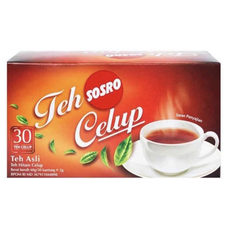 Indonesia Teh Celup Sosro Black Tea 30 Bag Shopee Thailand