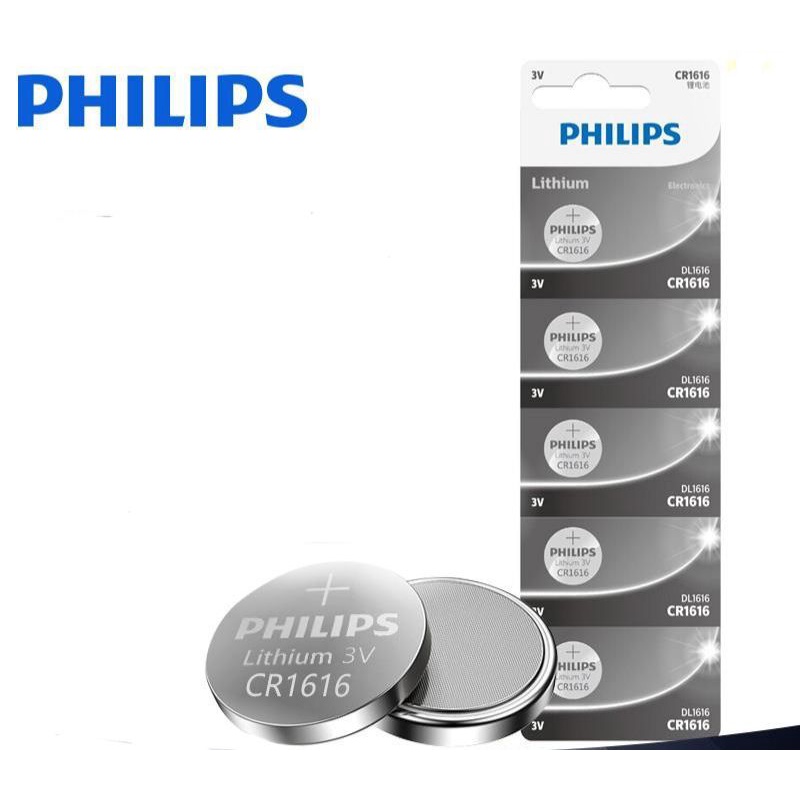 (แพค5ก้อน) ถ่านรีโมท Philips CR2032 Lithium 3V จำนวน5ก้อน ของใหม่ ของแท้