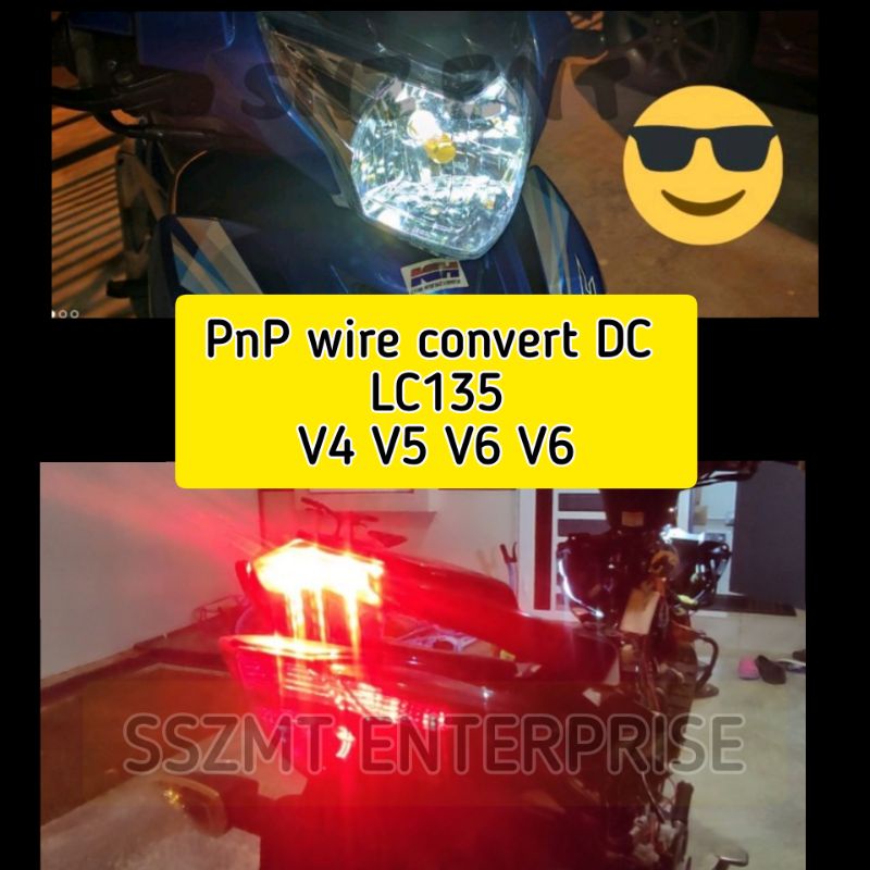 [ ] LC135 Zhipat DC แปลงชุดสายไฟ – อัพเกรดไฟหน้า Plug & Play V4 V5 V6 V7
