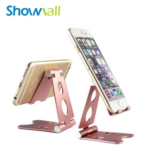 HS213S Mobile Phone Bracket CarUniversal PhoneStand270 Rotation Folding Aluminum Alloyที่วางมือถืออะลูมิเนียม สีพิงค์โกล