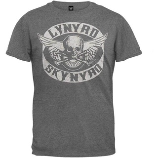 Wanyg เสื้อยืดลําลอง แขนสั้น พิมพ์ลาย Old Glory Lynyrd Skynyrd Biker Patch สไตล์คลาสิก สําหรับผู้ชาย ของขวัญวันเกิด วันพ