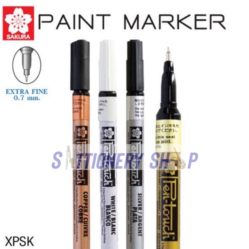 ปากกาpaint markers EF SAKURA ขนาด 0.7mm ปากกาเพ้นท์ หมึกน้ำมัน ลบไม่ออกpermanent