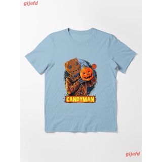 2022 Caandyman Halloween Essential T-Shirt เสื้อยืด ดพิมพ์ลาย ดผ้าเด้ง คอกลม cotton แฟชั่น sale Unisex