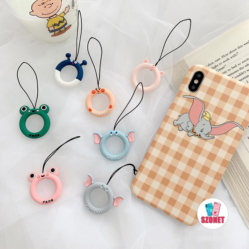 พวงกุญแจซิลิโคนรูปการ์ตูนกบน่ารักสําหรับห้อยโทรศัพท์มือถือ