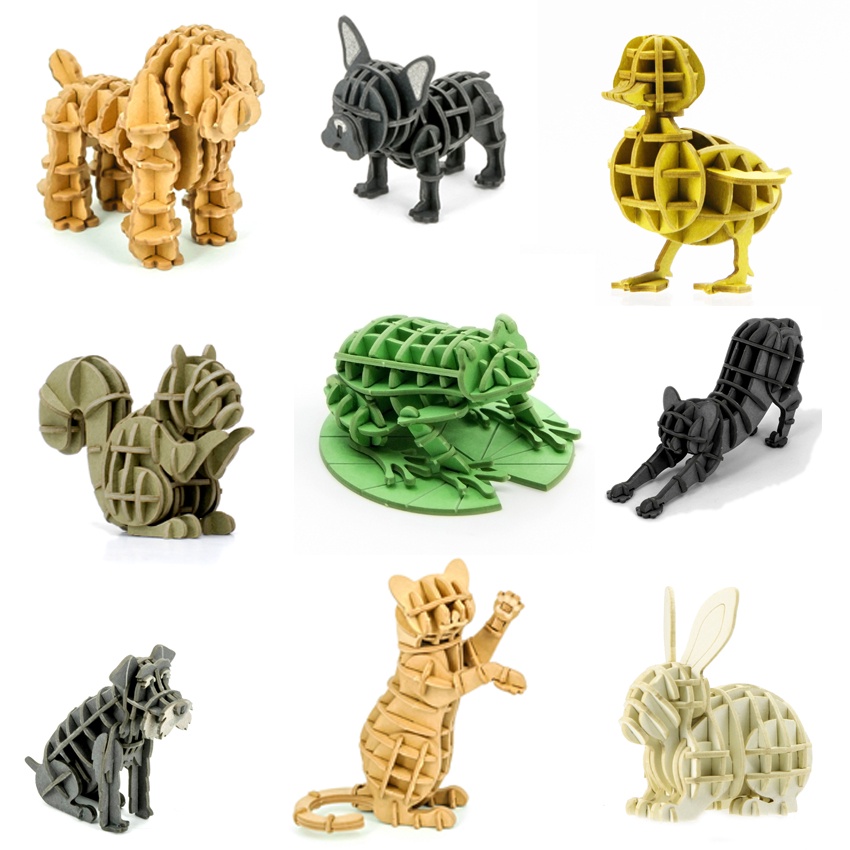 >>พร้อมส่ง<<จิ๊กซอว์กระดาษ คอลเลกชันสัตว์เลี้ยงขนาดเล็ก JIGZLE Paper 3D Puzzle - Miniature Animal