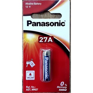 ถ่าน Panasonic รุ่น 27A 12V แพคก้อน ของแท้ บ.พานาโซนิคซิลเซลล์ ใส่รีโมท