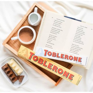 ทอปเบิลโรน ช็อกโกแลตนมผสมอัลมอนด์นูกัตรสน้ำผึ้ง Toblerone Swiss Milk Chocolate With Honey &amp; Almond Nougat 100g