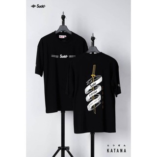 Sudd® เสื้อยืดโอเวอร์ไซส์ รุ่น KATANA สีดำ