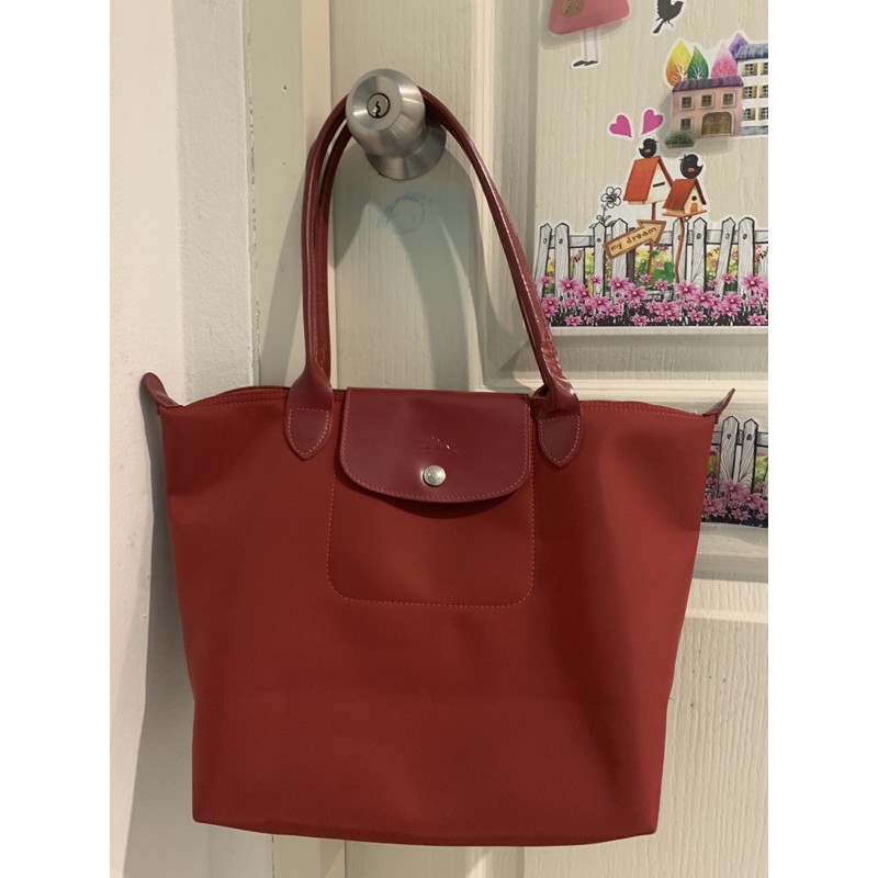 กระ Longchamp Neo S หูยาว สีแดง แท้100% ถูกมาก