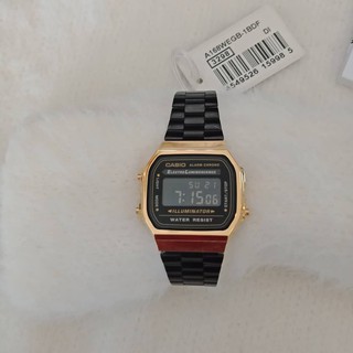 Casio Vintage A168WEGB-1BDF นาฬิกาข้อมือผู้หญิง นาฬิกาคาสิโอ้