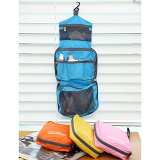 Toiletry Bag กระเป๋าใส่เครื่องใช้ในห้องน้ำ มีตะขอแขวน มี 4 สี