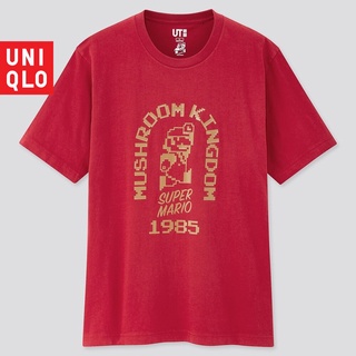 UNIQLO เสื้อยืด ลาย MARIO (สินค้าใหม่ พร้อมป้าย บรรจุในห่อ) ของแท้