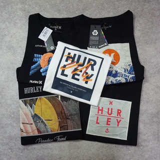 เสื้อยืด ลาย HURLEY SURFING สีดํา ของแท้