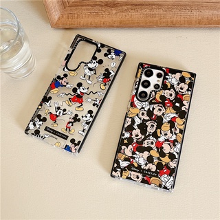 CASETIFT เคสโทรศัพท์มือถือแบบนิ่ม TPU ใส กันกระแทก ลายมิกกี้เมาส์ ดิสนีย์ แฟชั่น สําหรับ Samsung Galaxy S23 Ultra S22 Plus Ultra S21 Ultra Plus S20 Ultra S20+