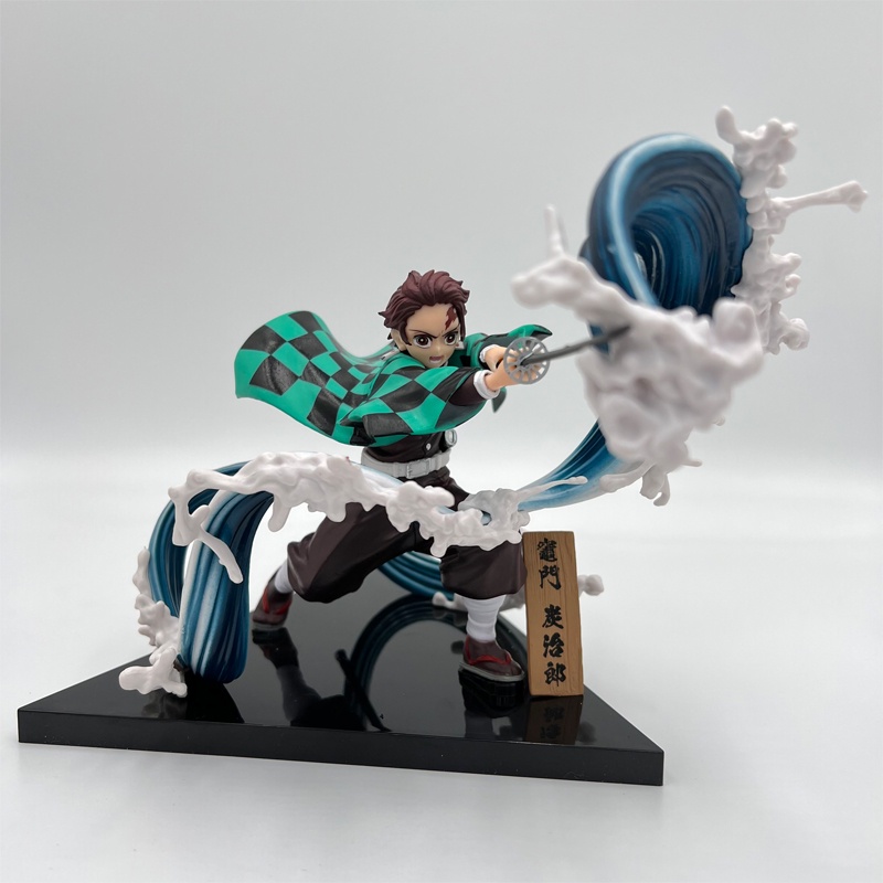 Anime Demon Slayer:Kimetsu no Yaiba Kamado Tanjirou PVC รูปปั้นรูปตุ๊กตาของขวัญวันเกิด